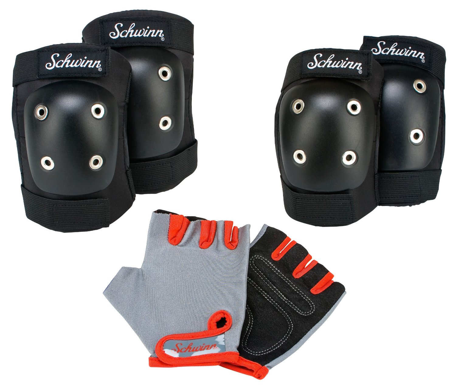 Schwinn Pad Set with Knee, Elbow Pads and Gloves for Children